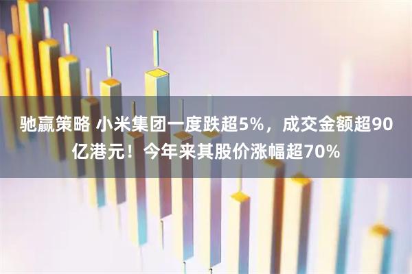 驰赢策略 小米集团一度跌超5%，成交金额超90亿港元！今年来其股价涨幅超70%